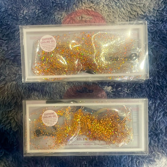 🥽 ✨ 2 pk NWT Face Mask glitter gel David’s bridal spa mask stuffer - Picture 3 of 4